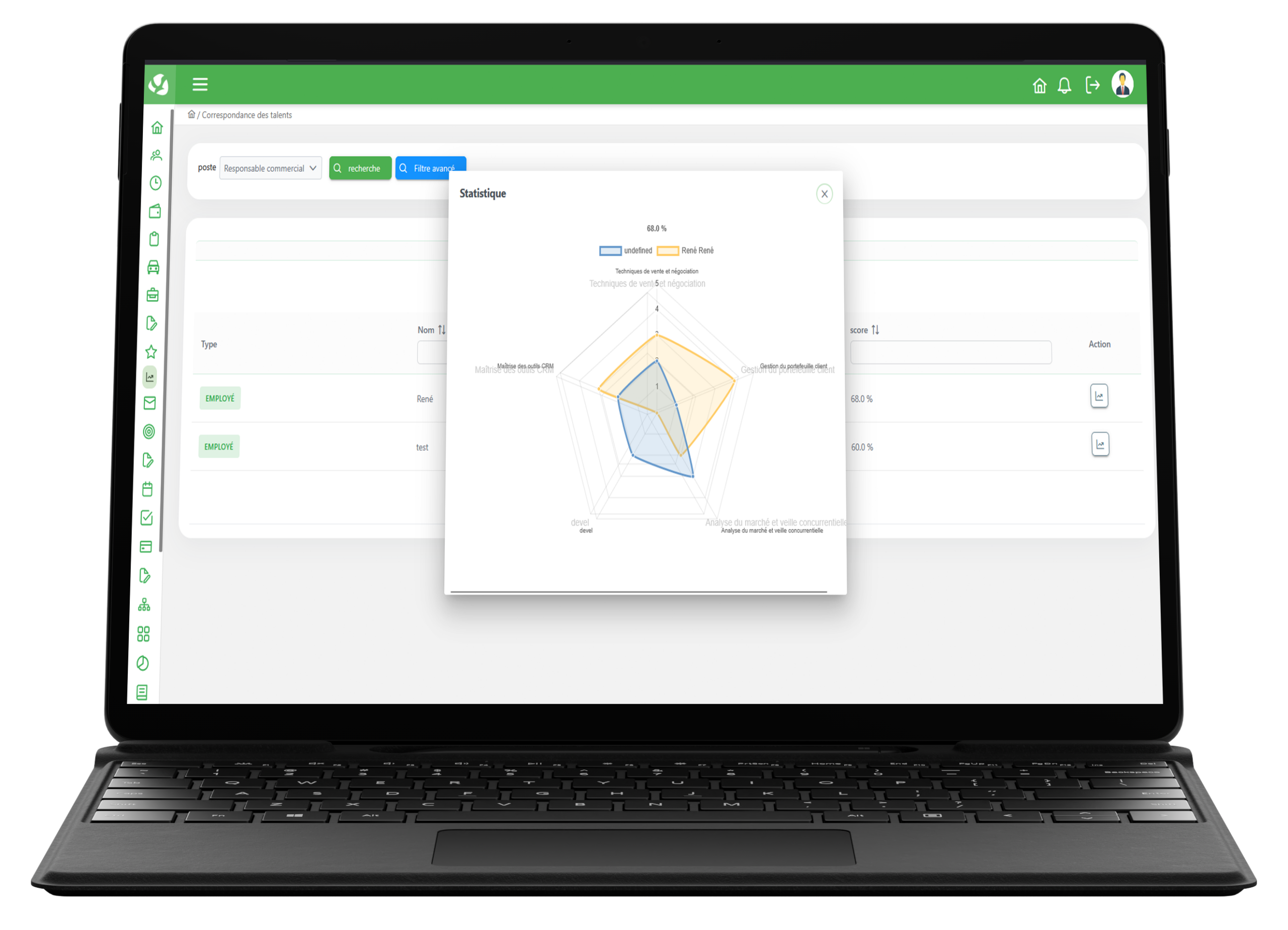 Matching des Talents et Scoring Correspondance Postes PivotRH